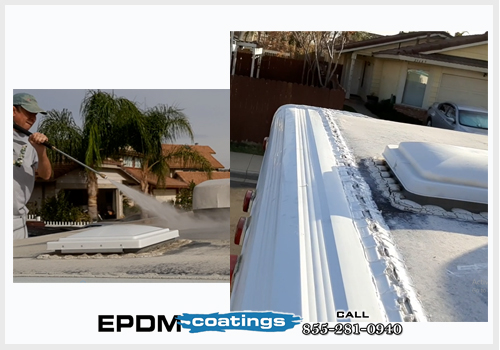 MR RV Repair- Ocala, FL - Before & After, Rubber Roof Coating today!! Be  sure to check your roof. And stay on top of maintenance. This coating adds  to the life of
